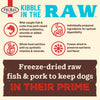 Primal Kibble in the Raw Freeze Dried Dog Food (Fish & Pork Recipe With Grains)