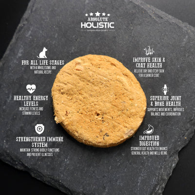 Absolute Holistic Freeze Dried Patties Dog Food (Turkey)