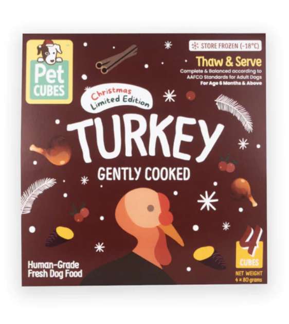 PetCubes Cooked Dog Food (Festive Turkey)