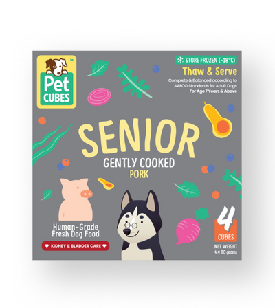 PetCubes Cooked Dog Food (SENIOR Pork)