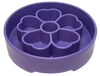 SodaPup Enrichment Slow Feeder Bowl For Dogs (Round / Purple Flower)