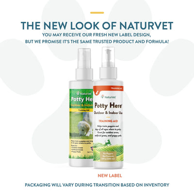 NaturVet Potty Here Potty Training Aid Spray for Dogs