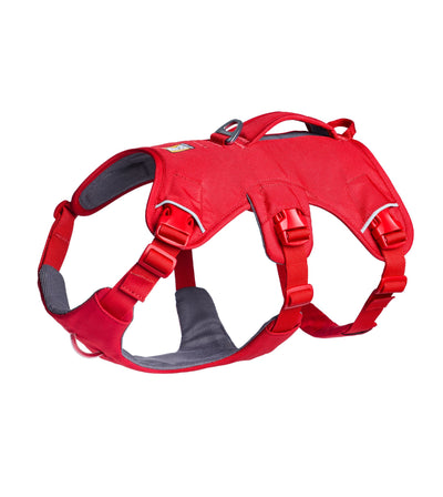 Ruffwear Web Master™ Dog Harness with Neck Buckle and Handle (Red Canyon)