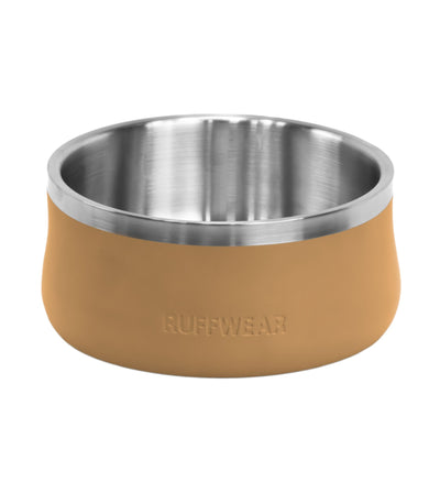 Ruffwear Basecamp™ Sound-Dampening Hard-Sided Dog Bowl (Cattail Tan)