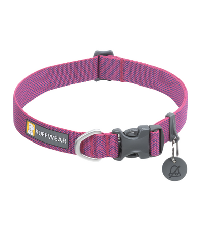 Ruffwear Hi & Light™ Lightweight Dog Collar (Alpenglow Pink)