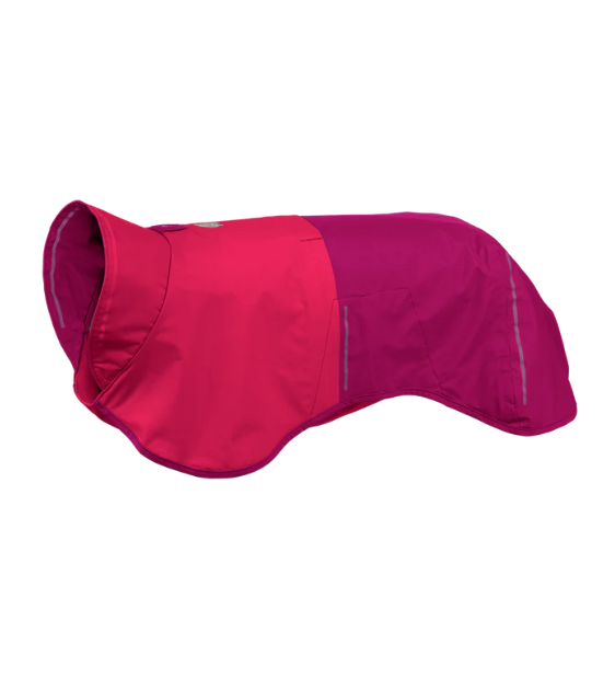 Ruffwear Sun Shower™ Reflective Lightweight Dog Raincoat (Hibiscus Pink)