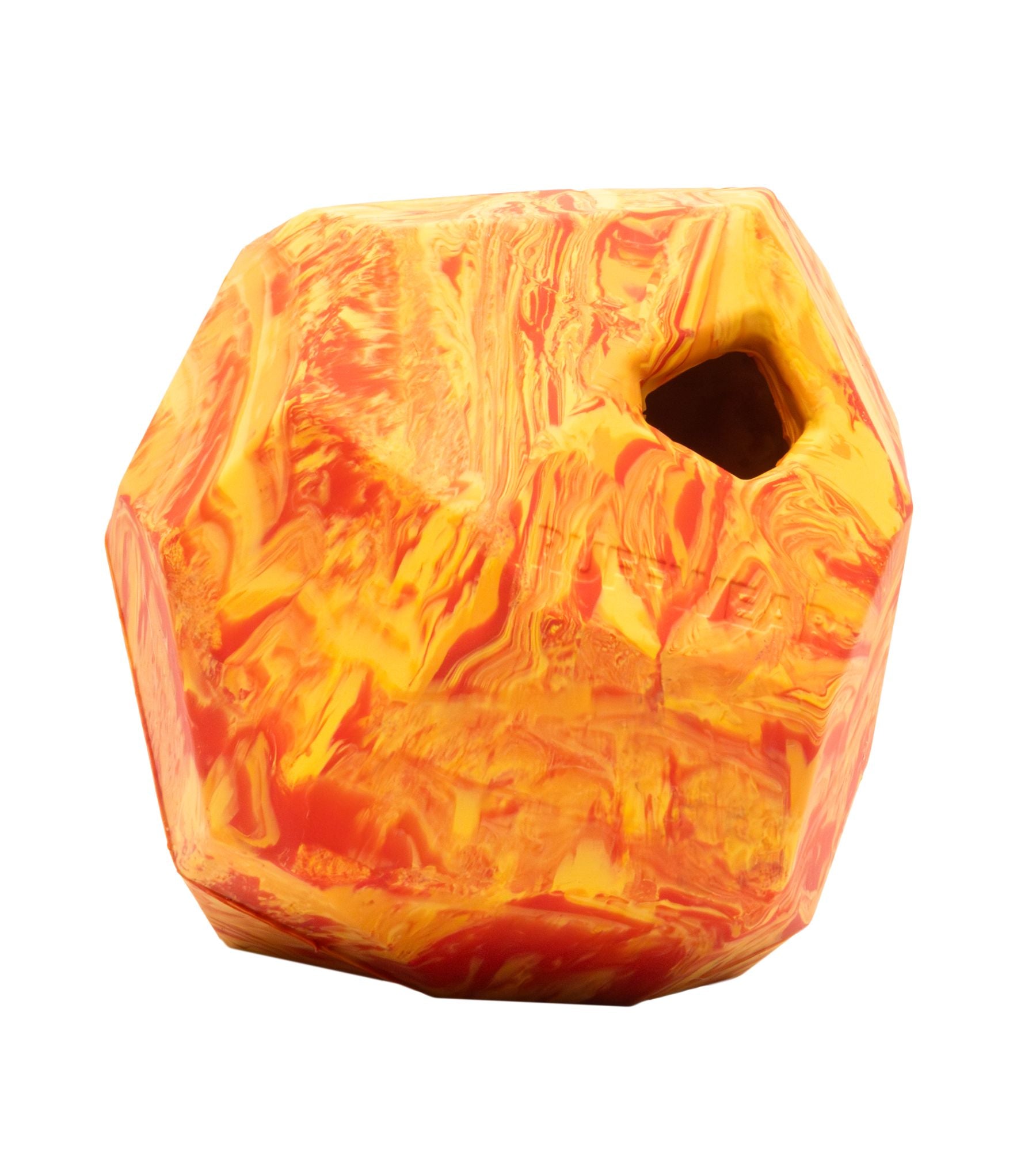 Ruffwear Gnawt-a-Rock™ Natural Rubber Treat Dispenser Throw Dog Toy (Salamander Orange)