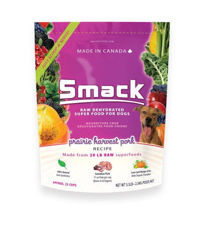 Smack Raw Dehydrated Super Food For Dogs (Prairie Harvest Pork)