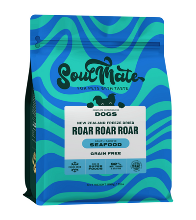 SoulMate ROAR ROAR ROAR Grain Free Freeze Dried Dog Food (South Pacific Seafood)