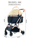 BNDC 106 Pram & Stroller For Dogs & Cats (Grey)