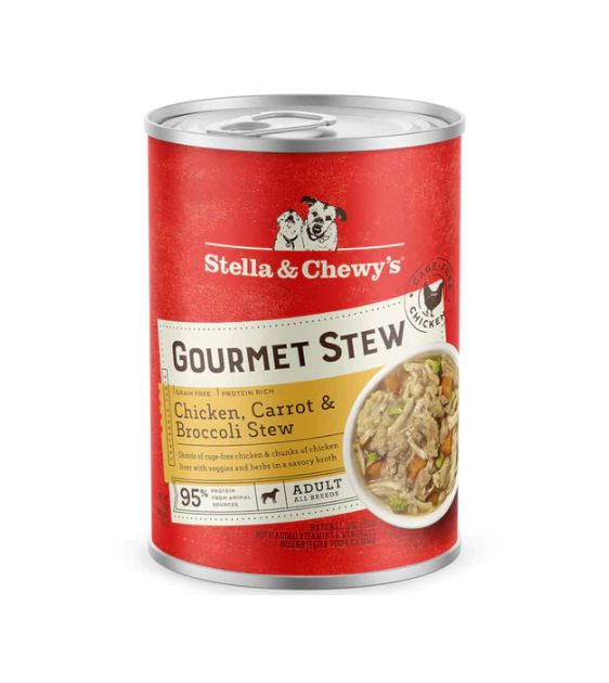 Stella & Chewy’s Grain Free Gourmet Stew Wet Dog Food (Chicken, Carrot & Broccoli Stew)