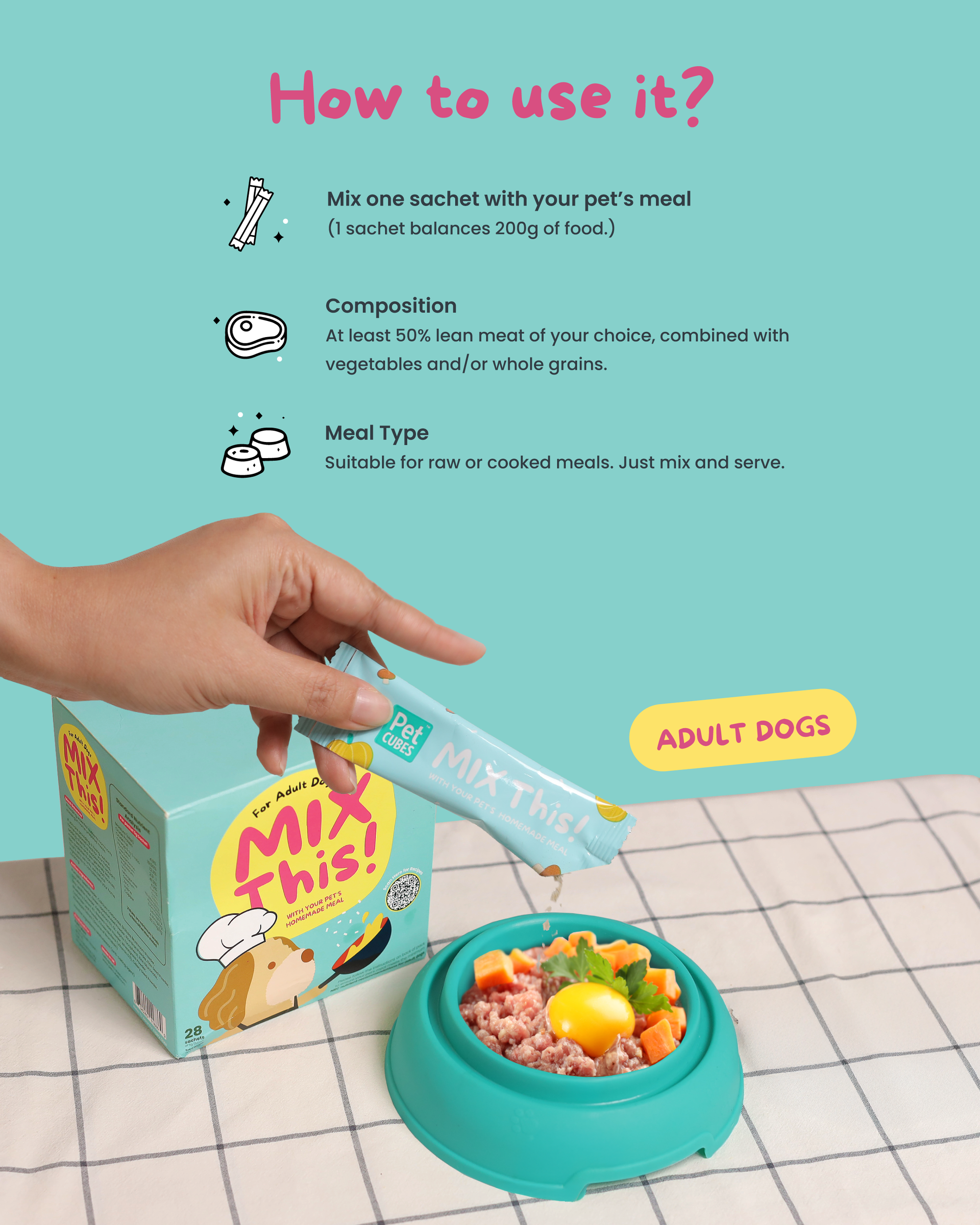 PetCubes Mix This! Meal Balancer for Dogs