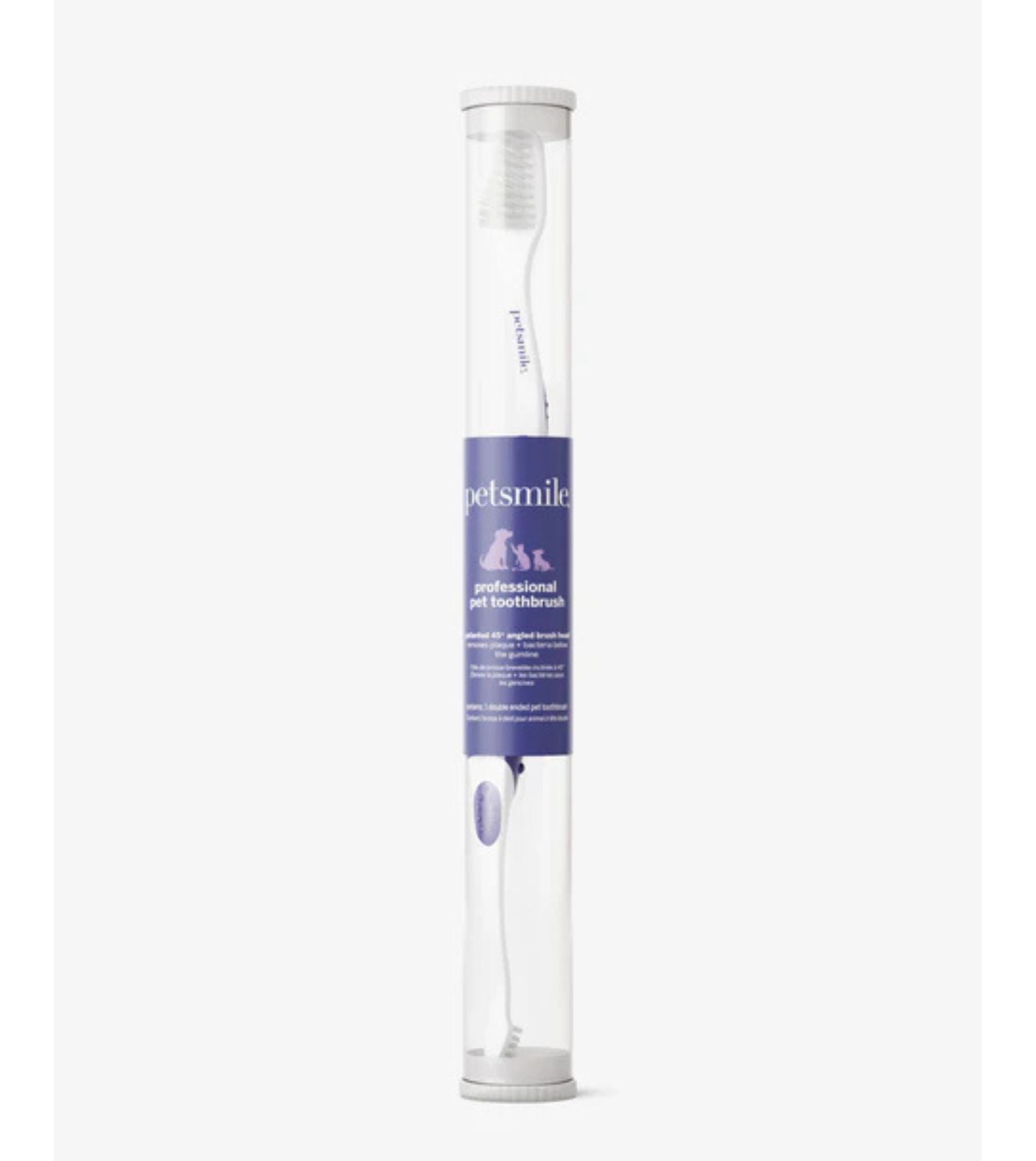 Petsmile Professional 45 Degree Dual-Ended Toothbrush for Dogs & Cats