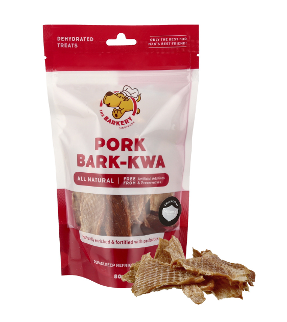 The Barkery Bark Kwa Dehydrated Pork Dog Treats