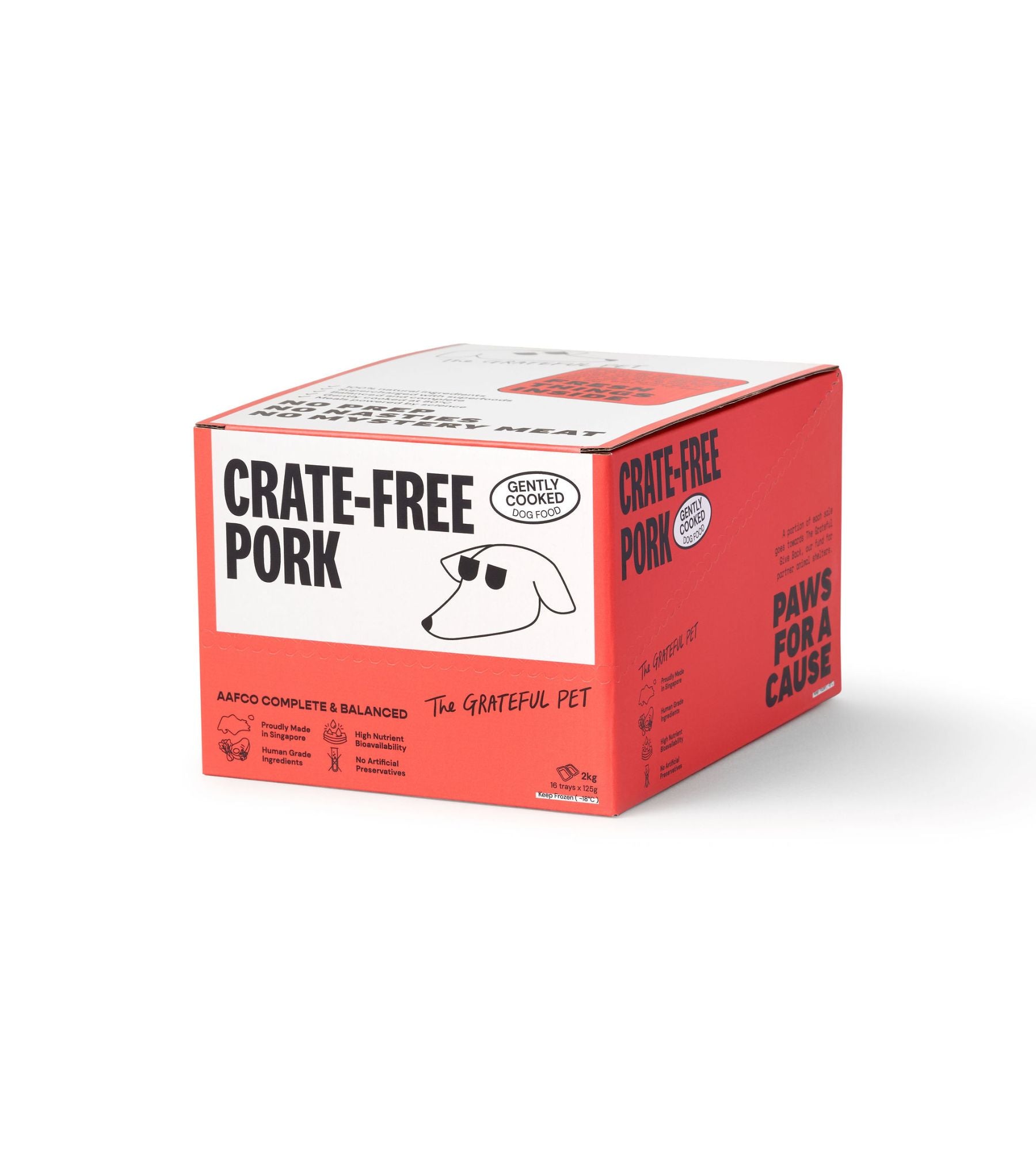 The Grateful Pet Cooked Dog Food (Crate-Free Pork)