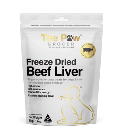 The Paw Grocer Freeze Dried Cat & Dog Treats (Beef Liver)