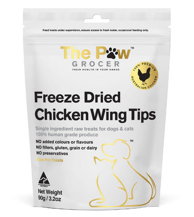 The Paw Grocer Freeze Dried White Label Cat & Dog Treats (Chicken Wing Tips)