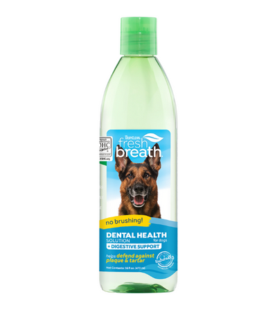 TropiClean Fresh Breath No Brushing Dental Health Solution for Dogs (Digestive Support)