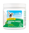 TropiClean Fresh Breath No Brushing Dental Wipes for Dogs (Mint)