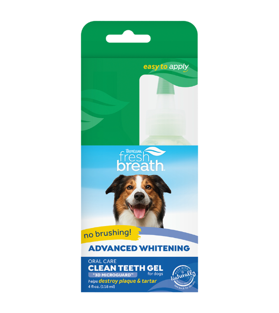 TropiClean Fresh Breath No Brushing Oral Care Clean Teeth Gel for Dogs