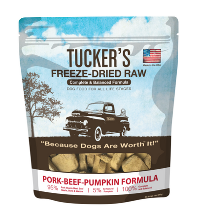 Tucker's Complete & Balanced Freeze-Dried Raw Dog Food (Pork-Beef-Pumpkin Formula)