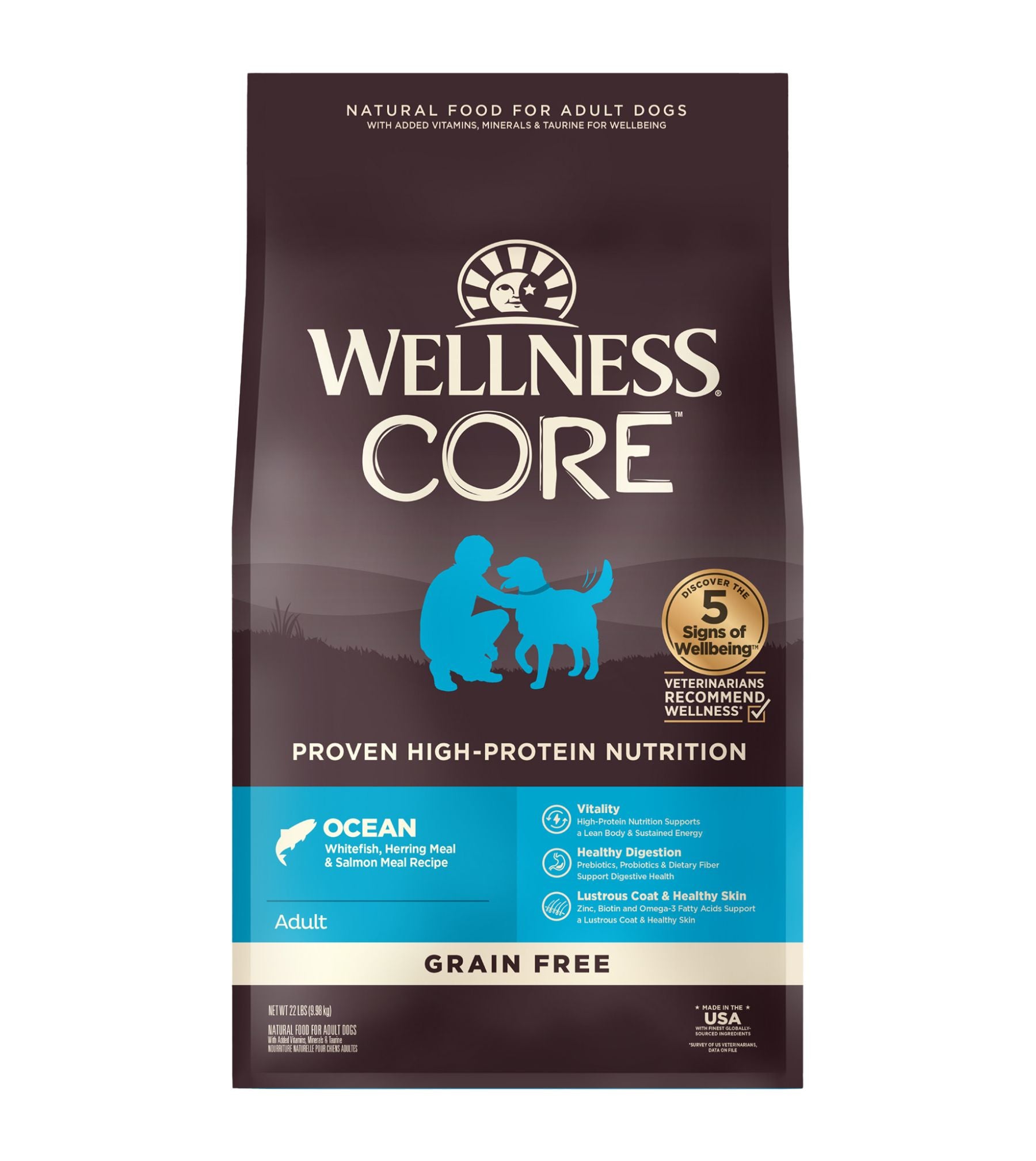 Wellness CORE Grain Free Ocean Dry Dog Food (Whitefish, Herring