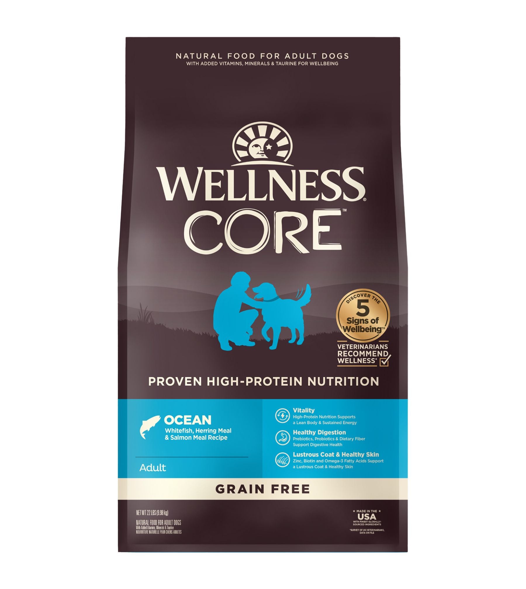 Wellness CORE Grain Free Ocean Dry Dog Food (Whitefish, Herring Meal & Salmon Meal)