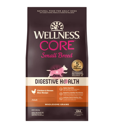Wellness Core Small Breed Digestive Health Adult Dry Dog Food (Chicken & Brown Rice Recipe)