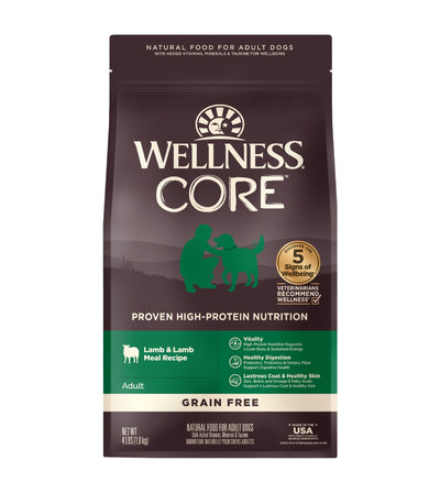 Wellness Core Grain Free Lamb & Lamb Meal Recipe Adult Dry Dog Food