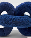 Wild One Chew Chain Crinkle Squeaky Dog Toy (Navy)