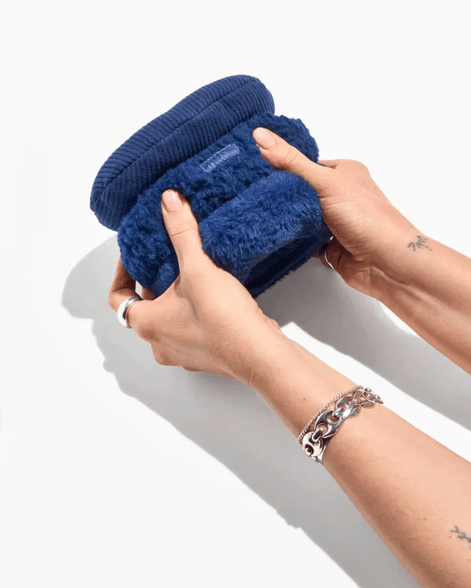 Wild One Tennis Tuft Puzzle Dog Toy (Navy)