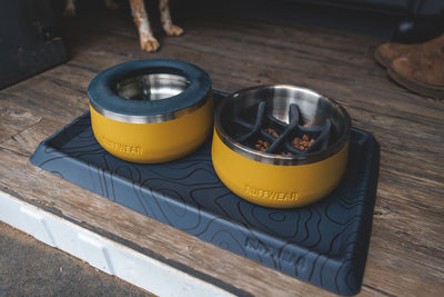 Ruffwear Basecamp™ Sound-Dampening Hard-Sided Dog Bowl (Cattail Tan)