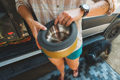 Ruffwear Basecamp™ Anti-Splash Dog Bowl Insert (Basalt Gray)