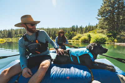 Ruffwear Confluence™ Harness-Style Dog Life Jacket (Biolumin Blue)