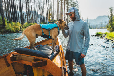 Ruffwear Confluence™ Harness-Style Dog Life Jacket (Biolumin Blue)
