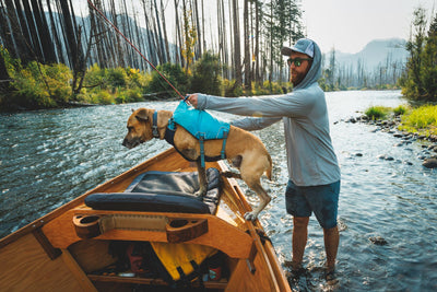 Ruffwear Confluence™ Harness-Style Dog Life Jacket (Biolumin Blue)