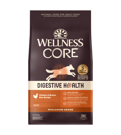 Wellness CORE Digestive Health Wholesome Grains Dry Dog Food (Chicken & Brown Rice Recipe)