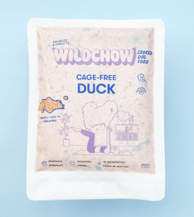 WildChow Balanced & Complete Cooked Dog Food (Cage-Free Duck)