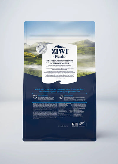 Ziwi Peak Steam & Dried Dog Food (Grass-Fed Lamb with Green Vegetables)