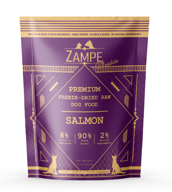 Zampe Freeze Dried Raw Salmon Slider Dog Food
