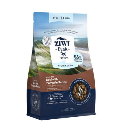 Ziwi Peak Steam & Dried Dog Food (Beef With Pumpkin)