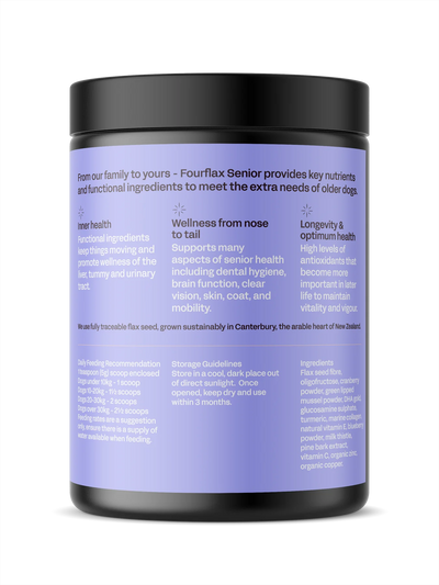 Fourflax Nutritional Powder Supplement for Older Dogs (Senior)