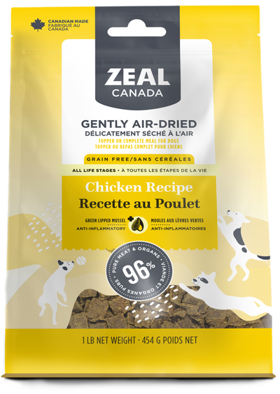 Zeal Canada Gently Air-Dried Dry Dog Food (Chicken Recipe)