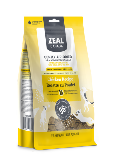 Zeal Canada Gently Air-Dried Dry Dog Food (Chicken Recipe)