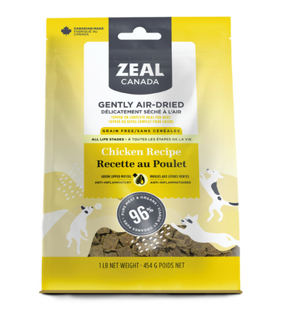 Zeal Canada Gently Air-Dried Chicken Recipe Dry Dog Food