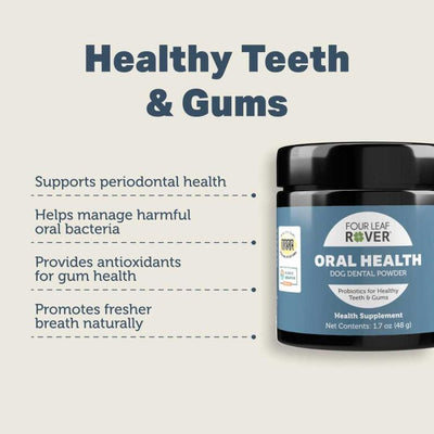 Four Leaf Rover (ORAL HEALTH) Dental Powder Dog Supplements