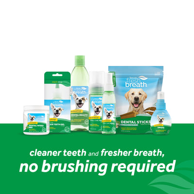 Tropiclean Fresh Breath No Brushing Oral Care Foam for Dogs