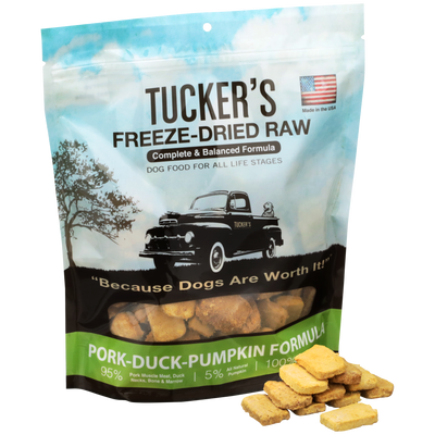 Tucker's Complete & Balanced Freeze-Dried Raw Dog Food (Pork-Duck-Pumpkin Formula)