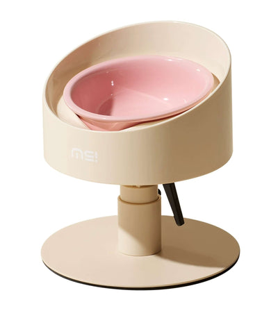 makesure Adjustable Angled Ceramic Feeder (Cream)