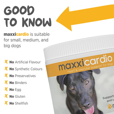 Maxxipaws MaxxiCardio (Heart & Vascular Support) Supplements for Dogs